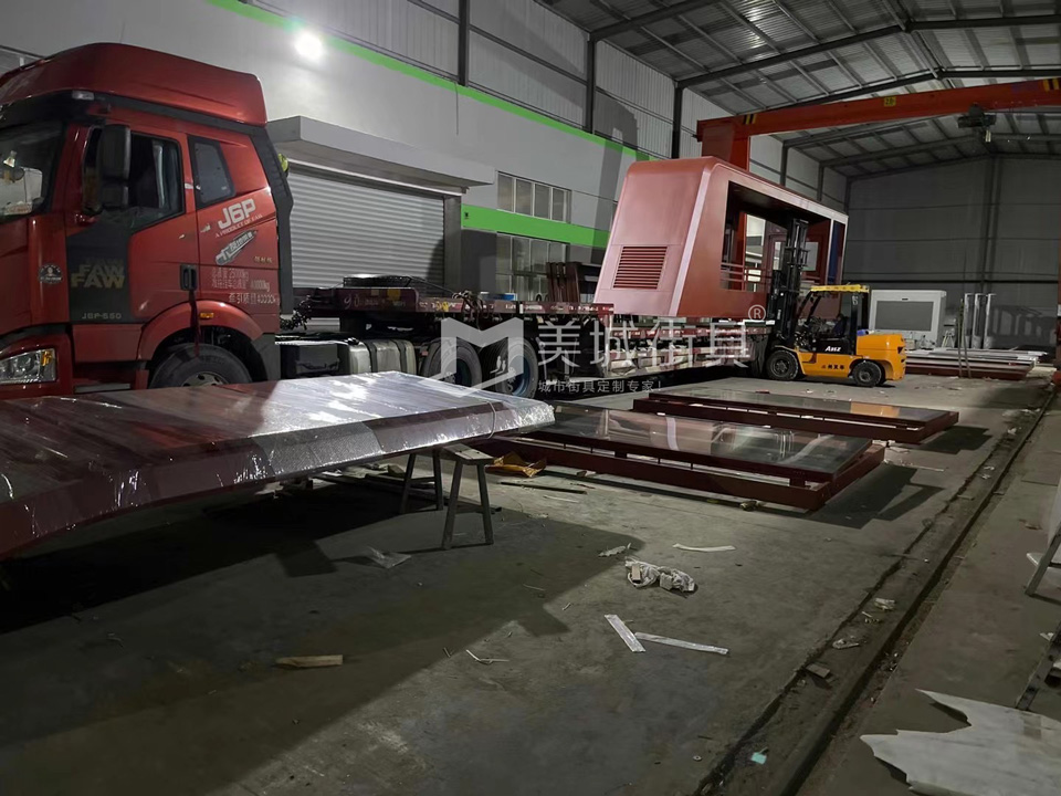 2022.10.6美城街具供應(yīng)忻州第二車(chē)、第三車(chē)候車(chē)亭發(fā)貨記錄