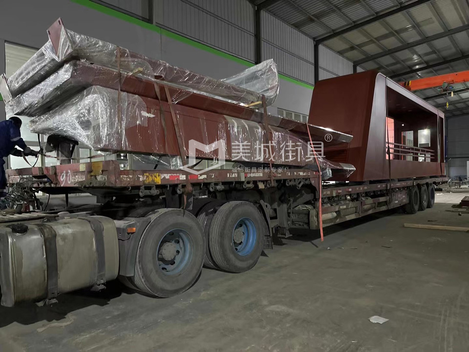 2022.10.6美城街具供應(yīng)忻州第二車(chē)、第三車(chē)候車(chē)亭發(fā)貨記錄